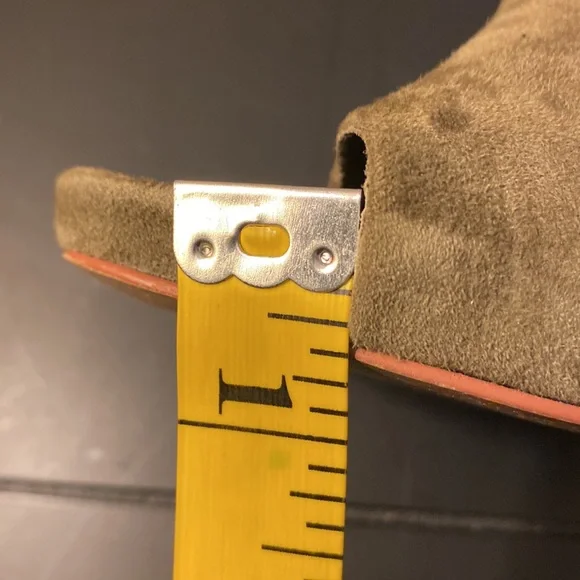 Vince Camuto Olive Suede Heels - Picture 10 of 10